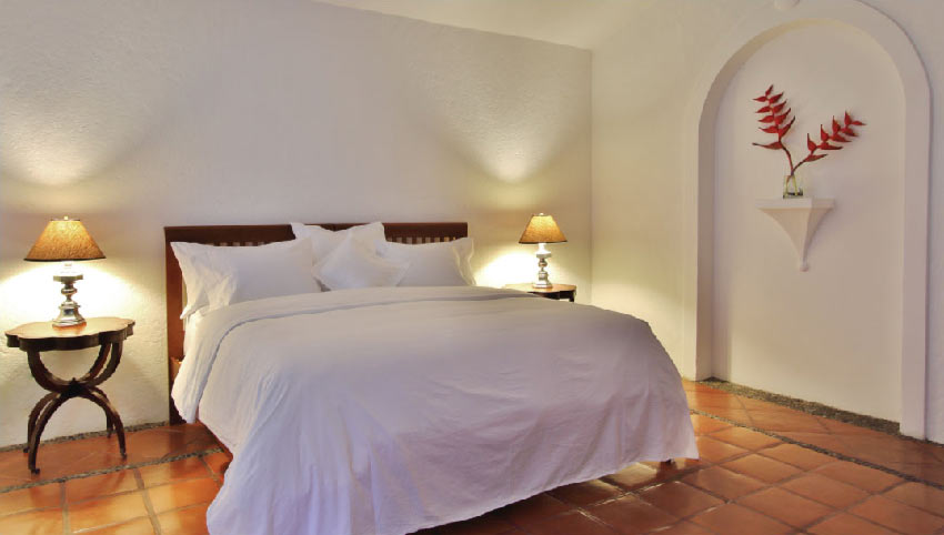 Habitación De lujo de Amomoxtli con cama y nicho decorativo