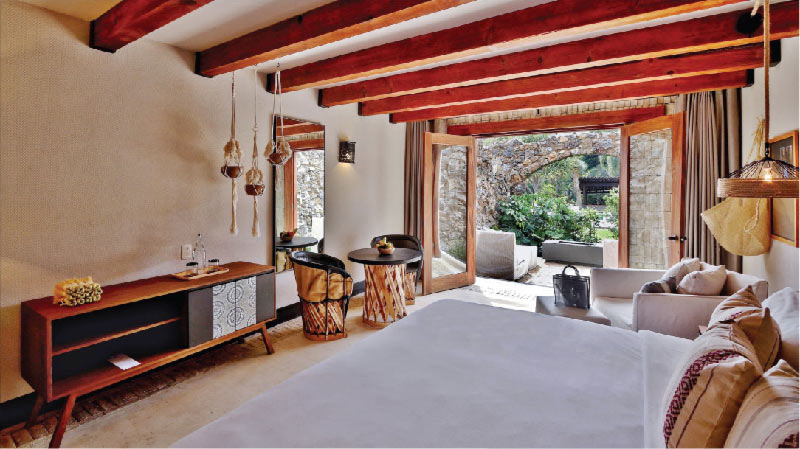 Habitación Premium King con patio en Amomoxtli